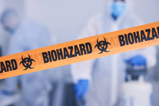 Professional Biohazard Cleanup technician working in Cleveland, NC